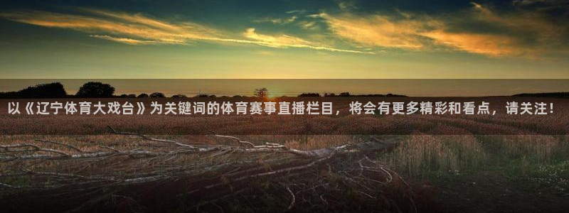 以《辽宁体育大戏台》为关键词的体育赛事直播栏目，将会有更多精彩和看点，请关注！